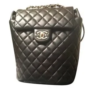 RARE CHANEL Backpack 100% Authentic Chanel Vintage Black Duma Backpack Bag | eBay main image 4